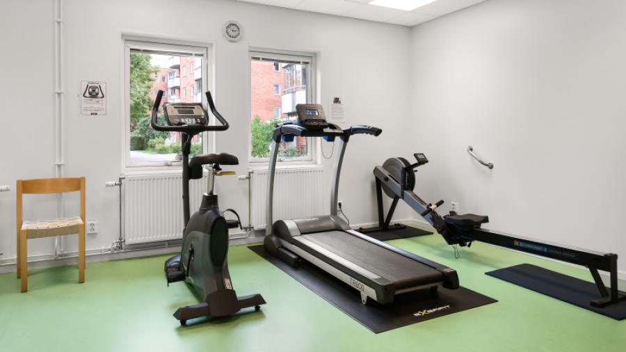 Del av gymmet. Foto: Elinne Daniels, Mäklarhuset.